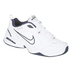 Budget 🛒 Nike Air Monarch IV Men's Training 👞 Shoes White/Navy/Silver 🛒