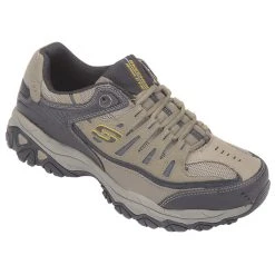Discount ✔️ Skechers After Burn Memory Fit Men's Training 👞 Shoes Tan/Black 🔔