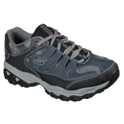 Cheap 🤩 Skechers After Burn Memory Fit Men's Training 👞 Shoes Navy/Black ⭐