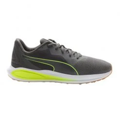 New 🧨 Puma Twitch Runner KM Men's Running 👞 Shoes Grey/Volt 🤩