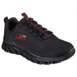Alternative view of Top 10 😀 Skechers Glide-Step - Fasten UP Men's Wide Running 👞 Shoes Black/Red ✔️