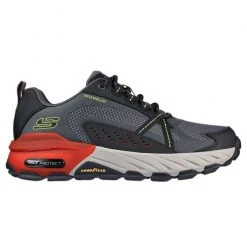Wholesale 💯 Skechers Max Protect Men's Wide Trail Running 👞 Shoes Charcoal/Red 🌟