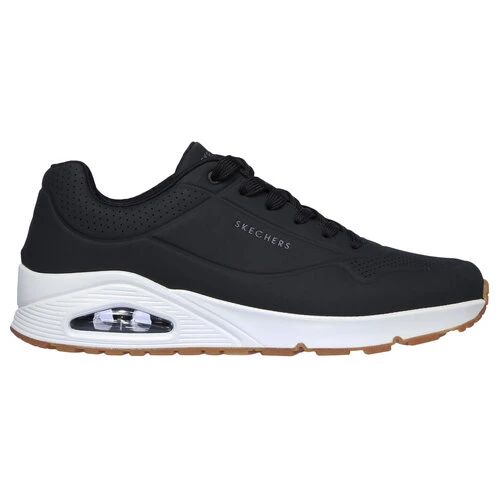 Hot Sale 🛒 Skechers Uno Stand On Air Men's Wide Running 👞 Shoes Black Combo 💯 1 Hot Sale 🛒 Skechers Uno Stand On Air Men's Wide Running 👞 Shoes Black Combo 💯