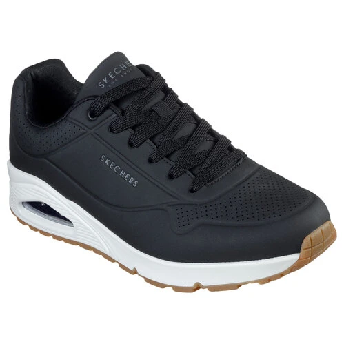 Hot Sale 🛒 Skechers Uno Stand On Air Men's Wide Running 👞 Shoes Black Combo 💯 2 Hot Sale 🛒 Skechers Uno Stand On Air Men's Wide Running 👞 Shoes Black Combo 💯 - Image 2