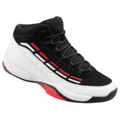 Outlet 🥰 FILA Spitfire Men's 🏀 Basketball 👞 Shoes White/Red/Black ✔️