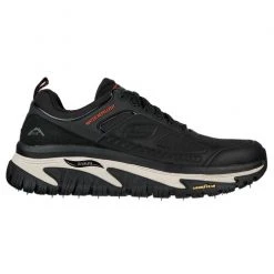 Outlet ✨ Skechers Arch Fit Road Walker - Recon Men's Walking 👞 Shoes Black/Red ✔️