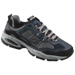 Best Pirce 😀 Skechers Vigor 2.0 Trait Men's Wide Casual 👞 Shoes Navy/Gray 🧨