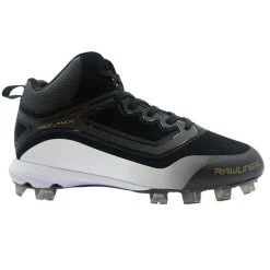 Brand new 👏 Rawlings Curve Mid Men's ⚾ Baseball Cleats Black Combo 💯