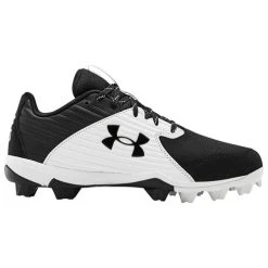 Flash Sale ⭐ Under Armour Men's Leadoff Mid RM ⚾ Baseball Cleats Black/White 😉