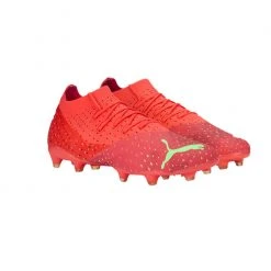 Best Pirce 💯 Puma Future Z 3.4 FG/AG Men's Soccer Cleats Red Combo 🛒