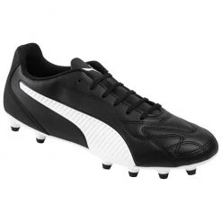 Cheapest 🎁 Puma Monarch II FG/AG Men's Soccer Cleats Black/White 🌟