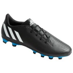 Outlet 👍 Adidas Predator Edge.4 FxG Men's Soccer Cleats Black/White ⭐
