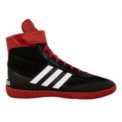 Discount ❤️ Adidas Men's Combat Speed 5 Wrestling 👞 Shoes Black/Red/White 😉