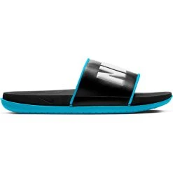 Best Sale ⭐ Nike Offcourt Men's Slide 🩴 Sandals Black/Blue 🎉