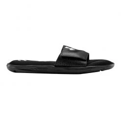 New ❤️ Under Armour Ignite VI Men's Slide 🩴 Sandals Black/White 😀