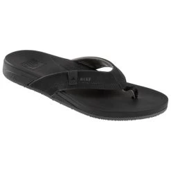 Discount 🎁 Reef Cushion Spring Men's Flip-Flops Black/Gray 🎁